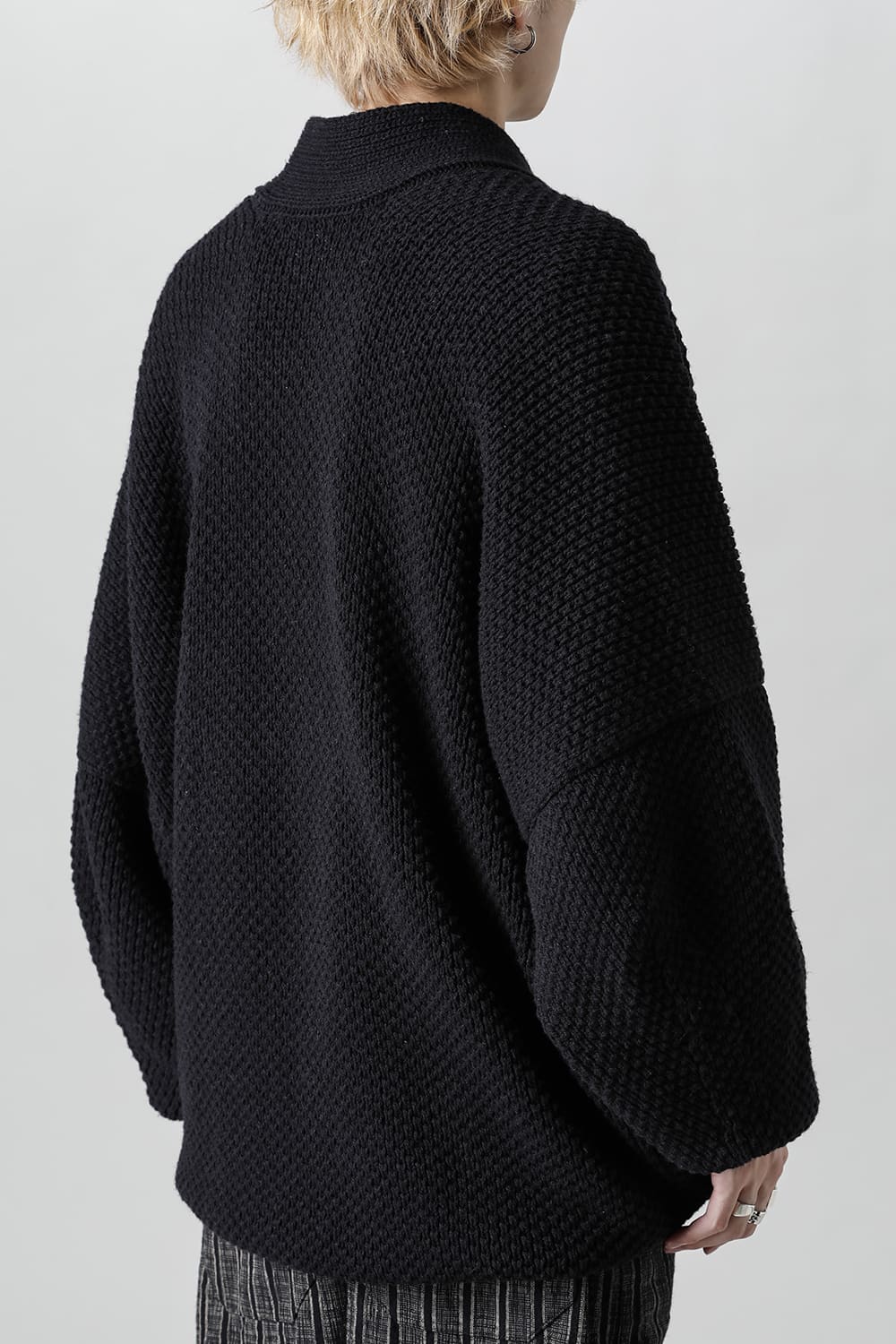 KNIT #53   PITCH BLACK MERICHAN