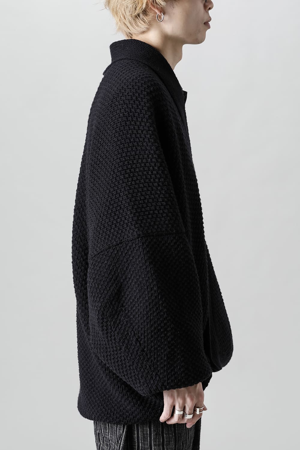 KNIT #53   PITCH BLACK MERICHAN