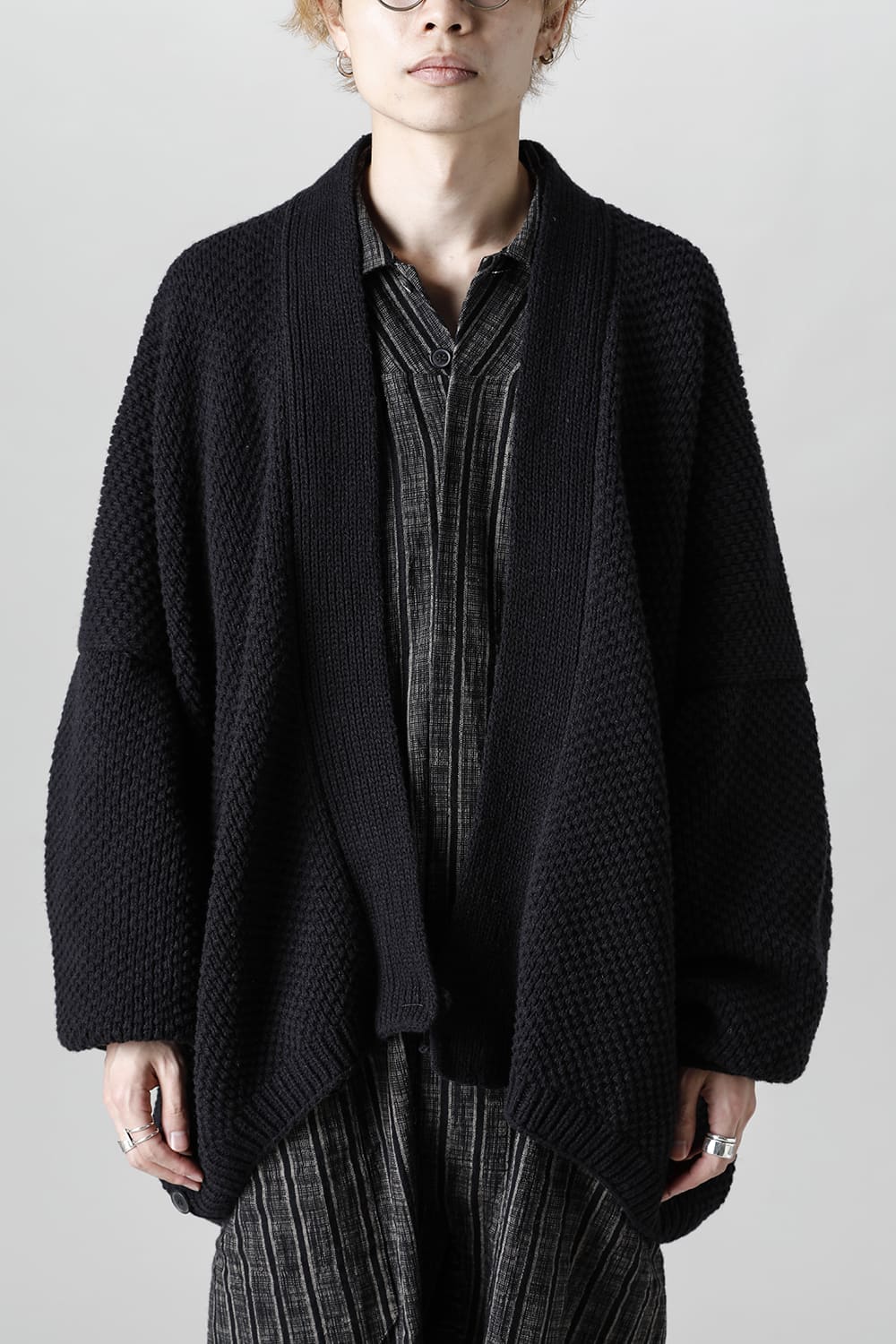 KNIT #53   PITCH BLACK MERICHAN