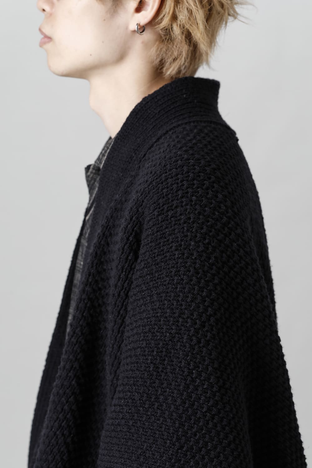 KNIT #53   PITCH BLACK MERICHAN