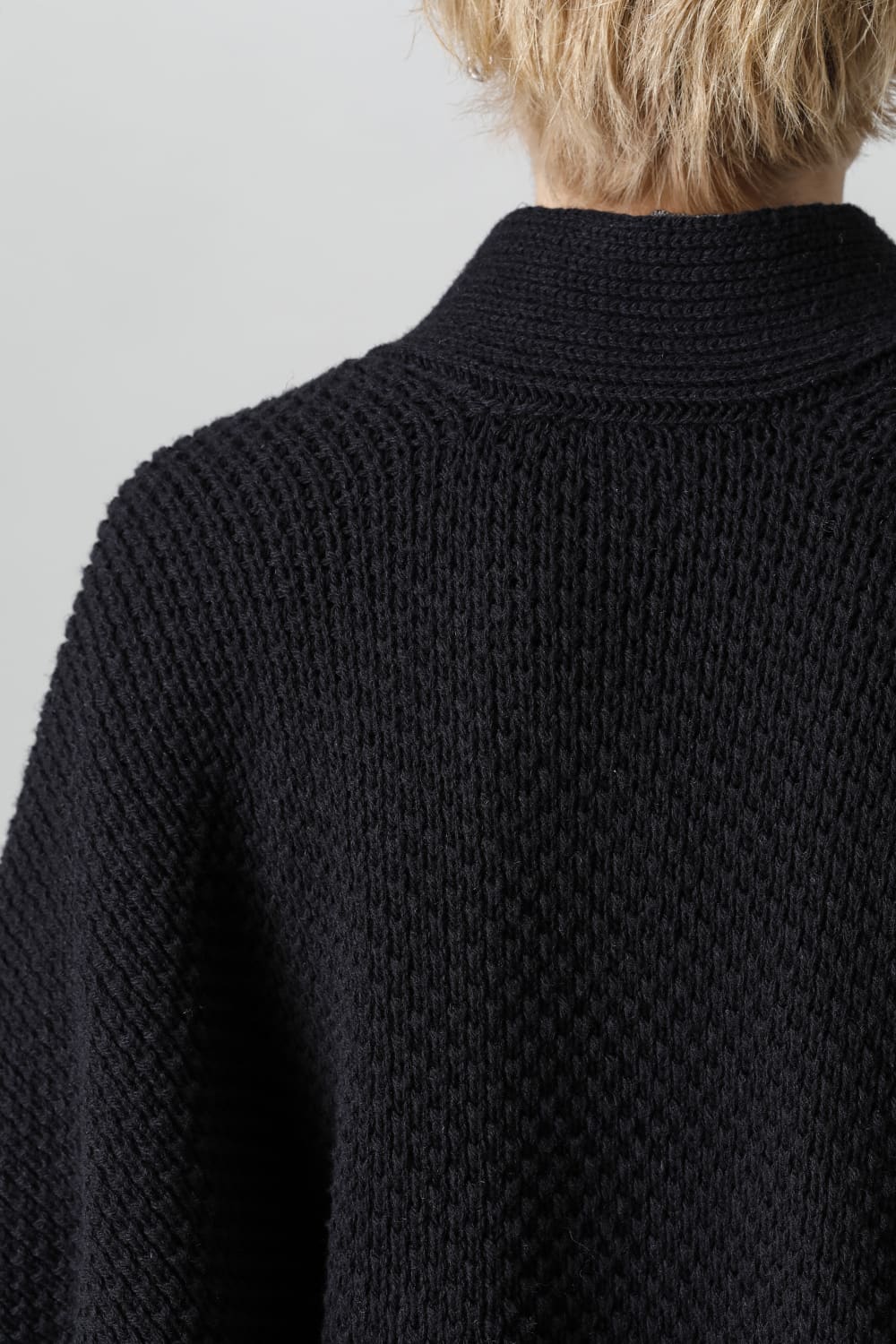 KNIT #53   PITCH BLACK MERICHAN