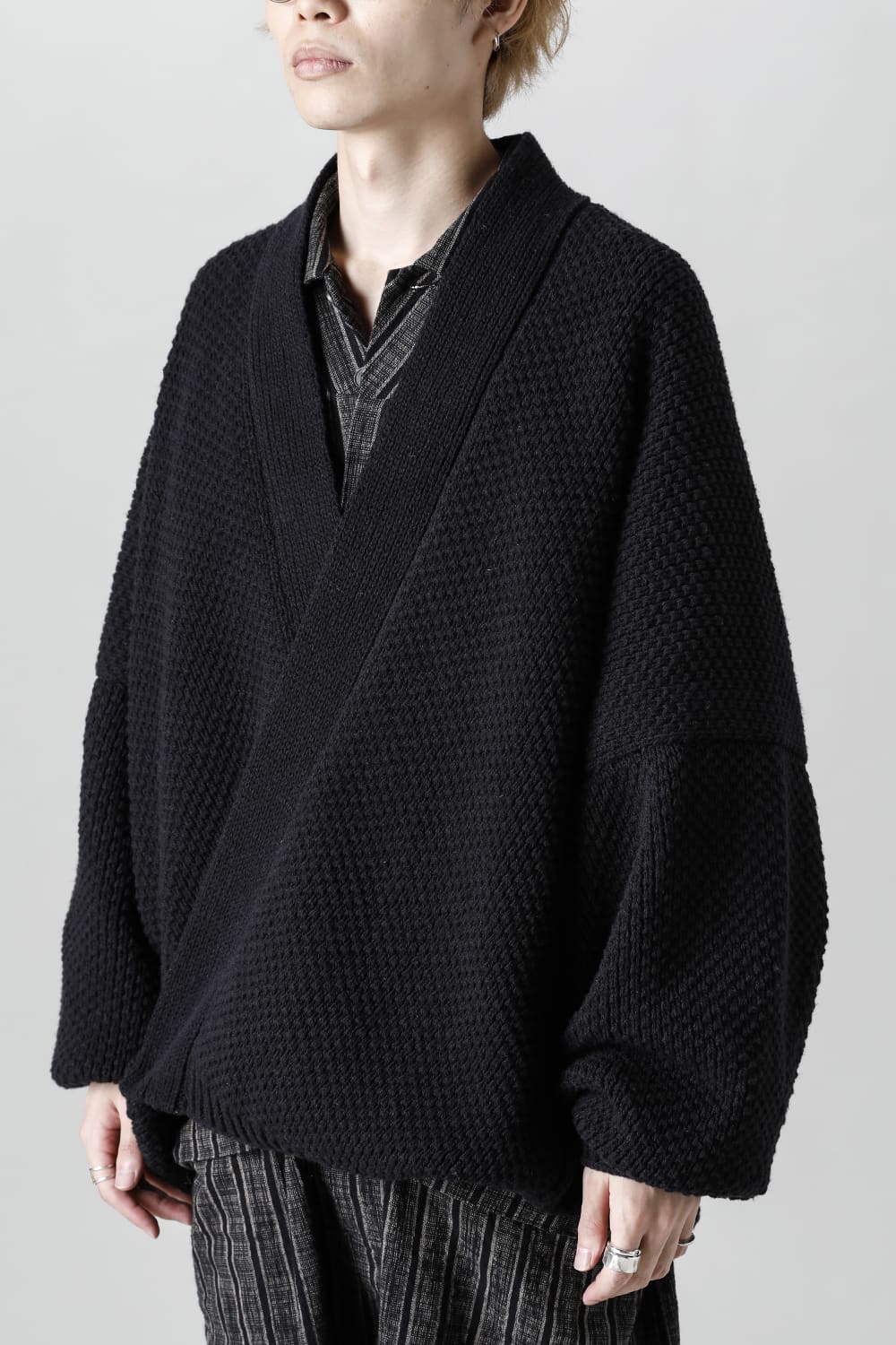 KNIT #53   PITCH BLACK MERICHAN