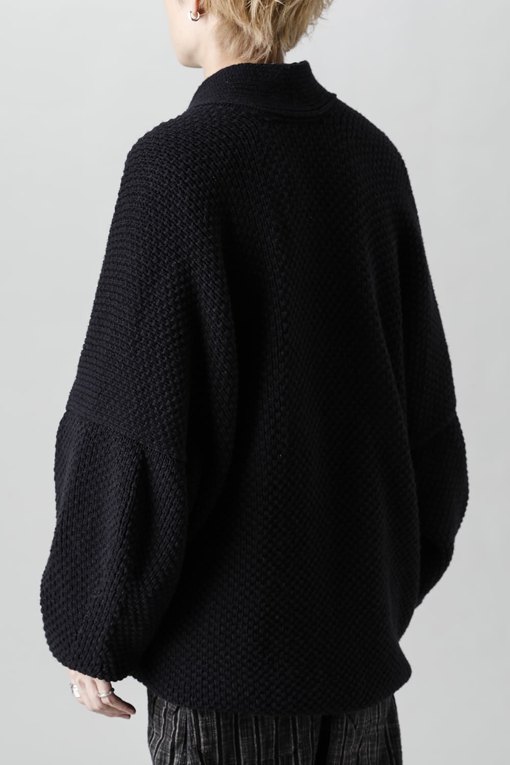 KNIT #53   PITCH BLACK MERICHAN