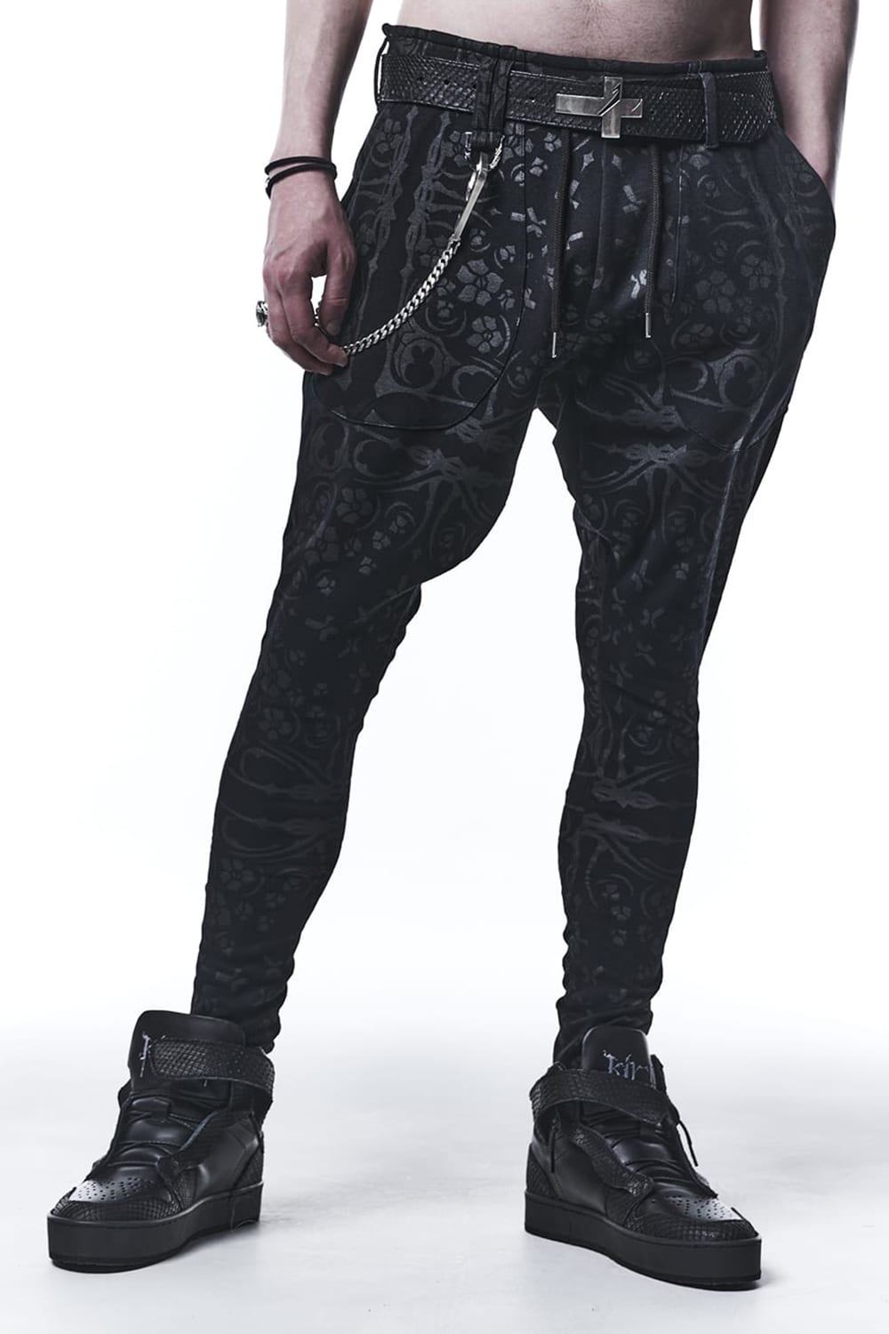 Bandana Saruel Pants Black & Black