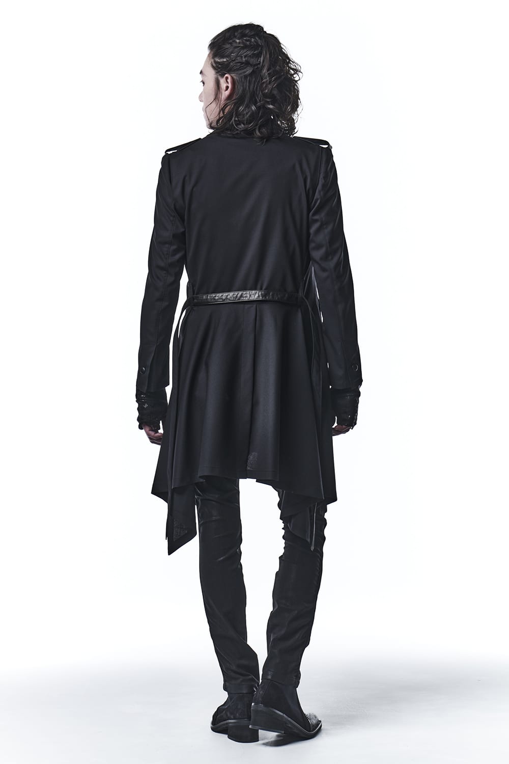 Leather Combi Flare Jacket