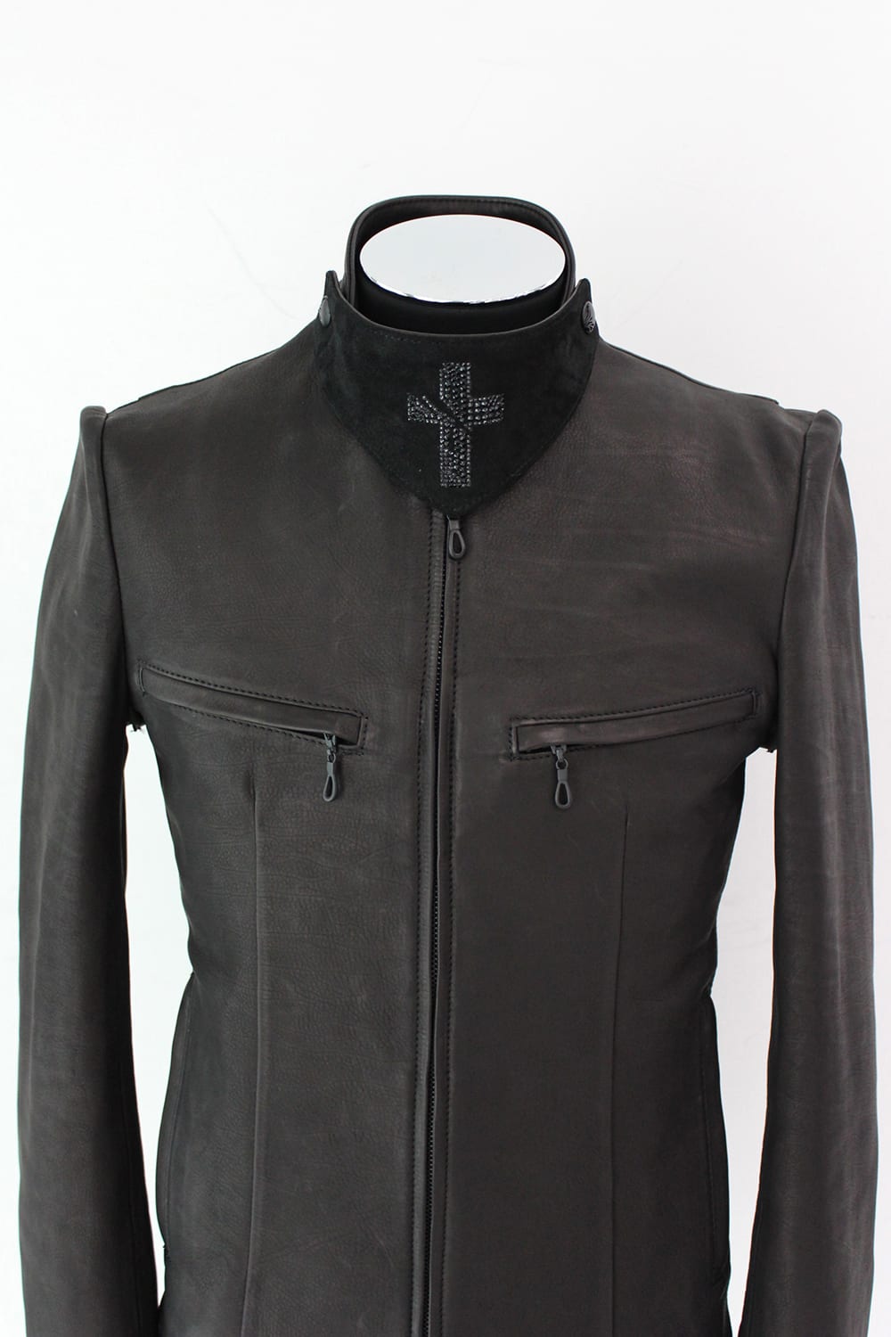 Calf Leather Single Riders Jacket