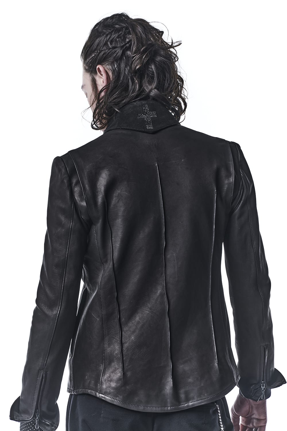 Calf Leather Single Riders Jacket