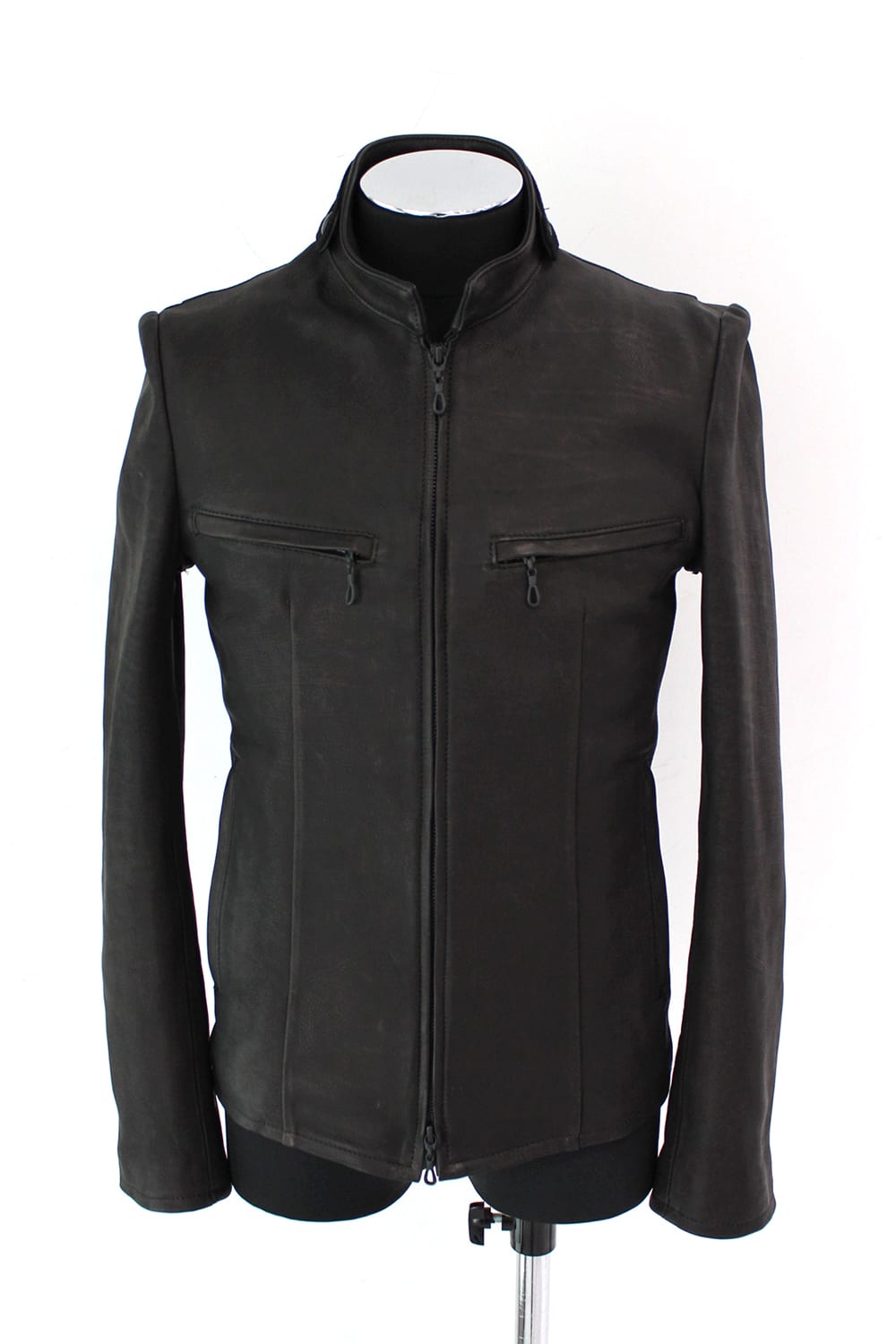 Calf Leather Single Riders Jacket