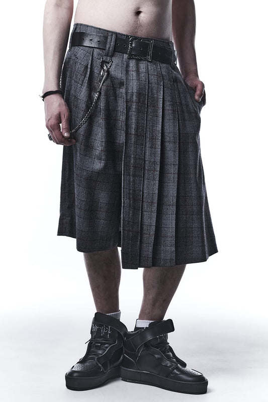 Gren Check Skirt Slacks