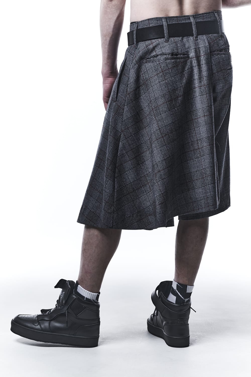 Gren Check Skirt Slacks