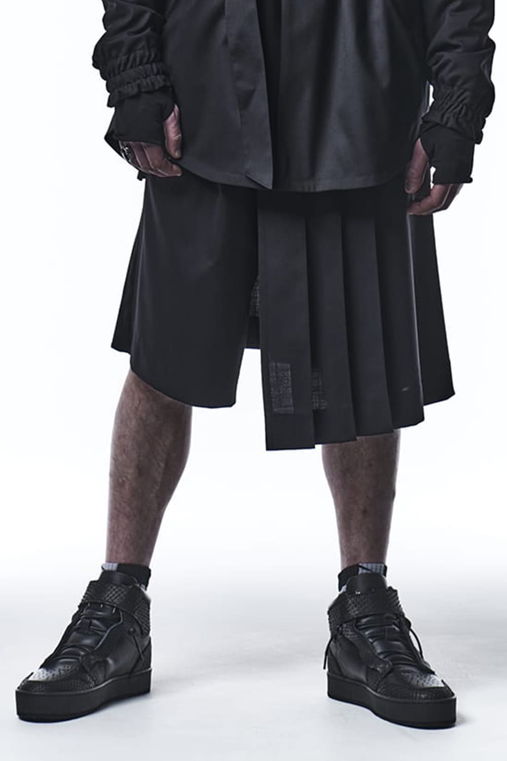 プリーツ スカートパンツ