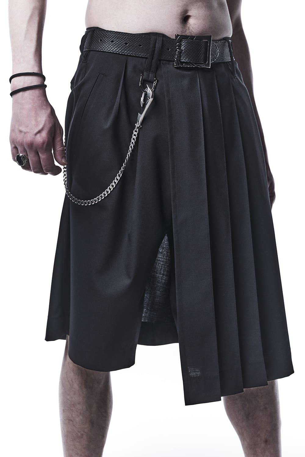 プリーツ スカートパンツ