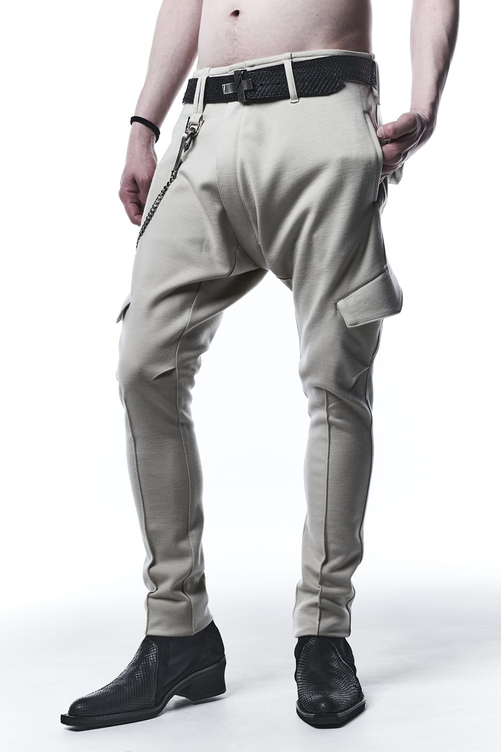 Punch Roma Jersey Saruel Bondage Pants Beige