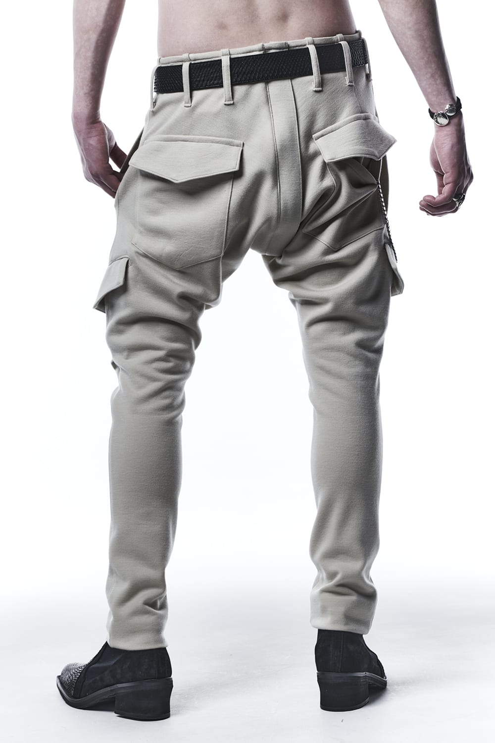 Punch Roma Jersey Saruel Bondage Pants Beige