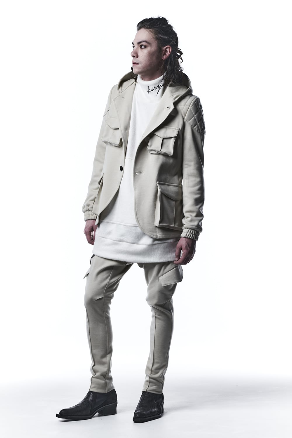 Punch Roma Jersey Saruel Bondage Pants Beige