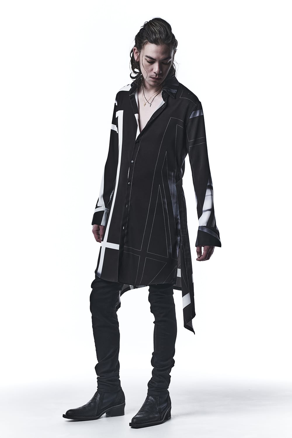 Curve Denim Pants With Embroidery