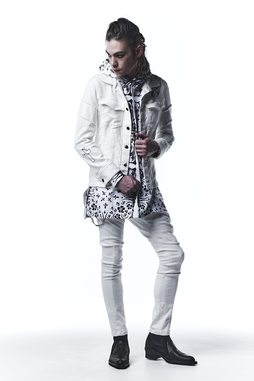 Saruel Bondage Denim Pants No Embroidery