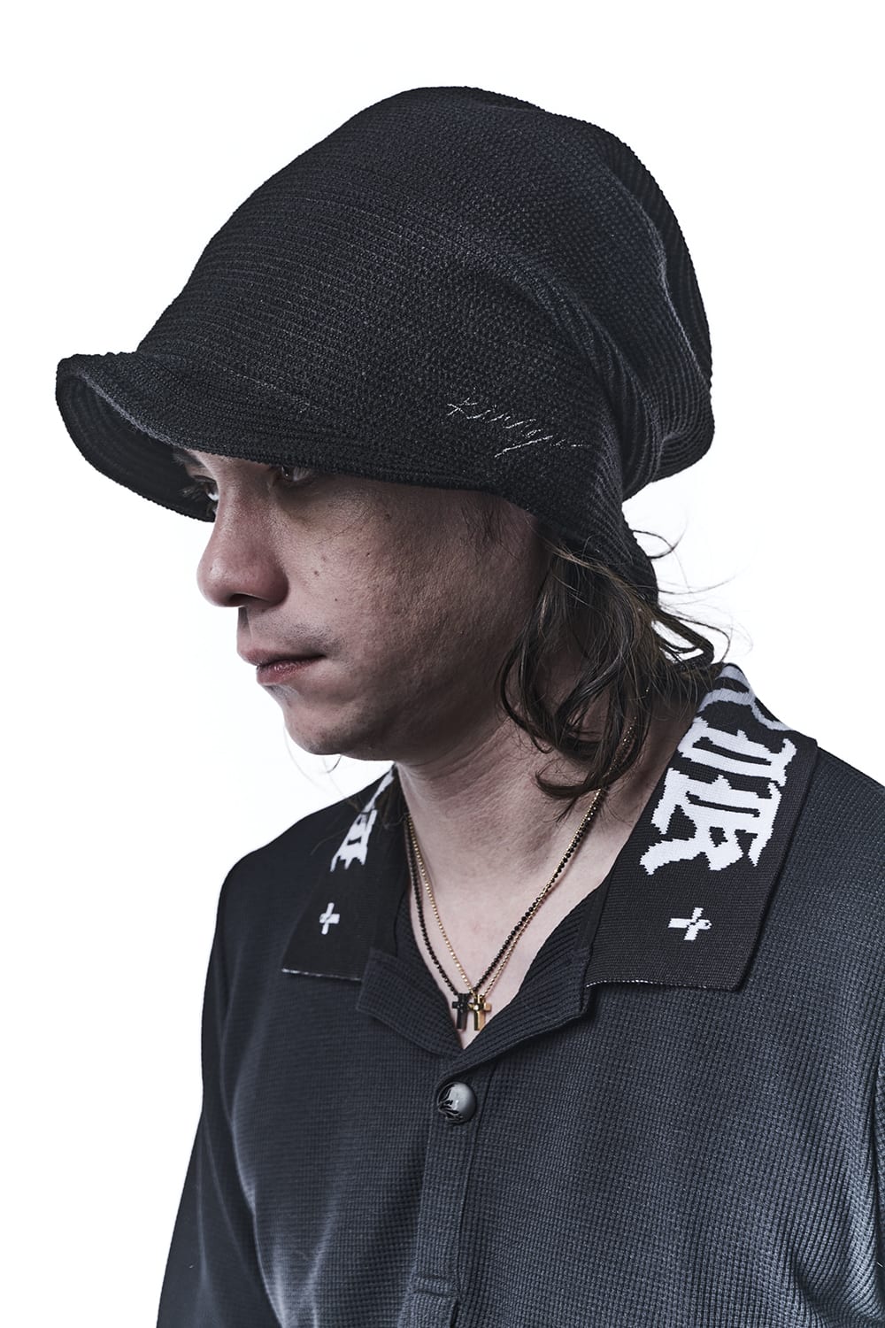 ポロ ロングスリーブTシャツ ブラック