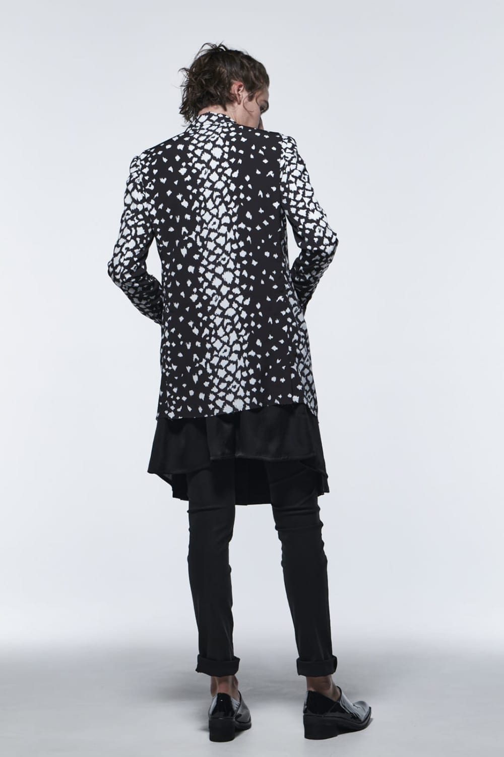 Side Rib Shirt Black Leopard