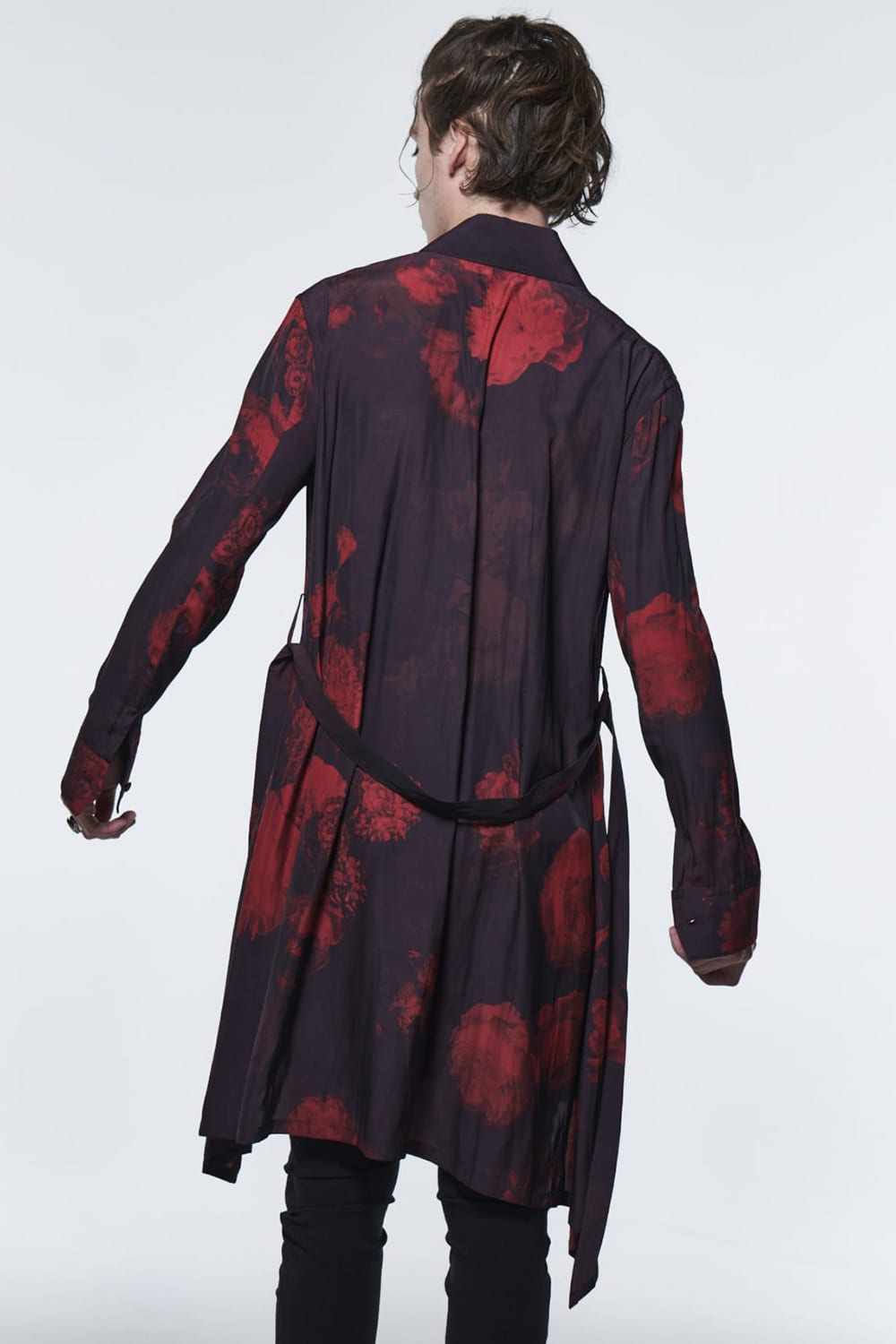 フレアシャツ ブラック & レッド