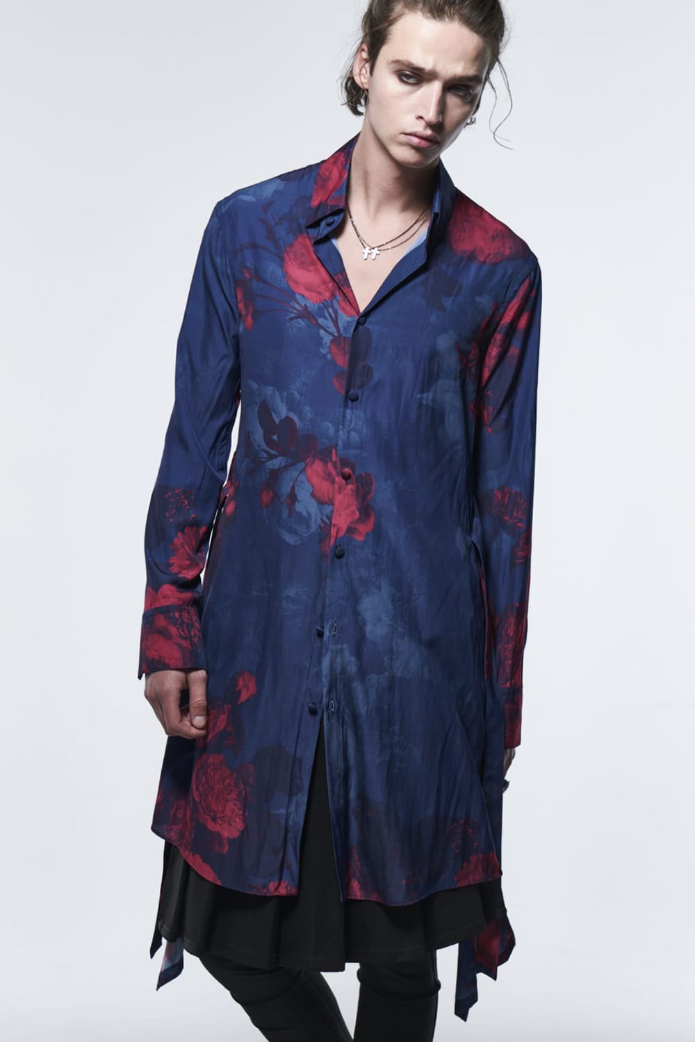 Flare Shirt Blue & Red