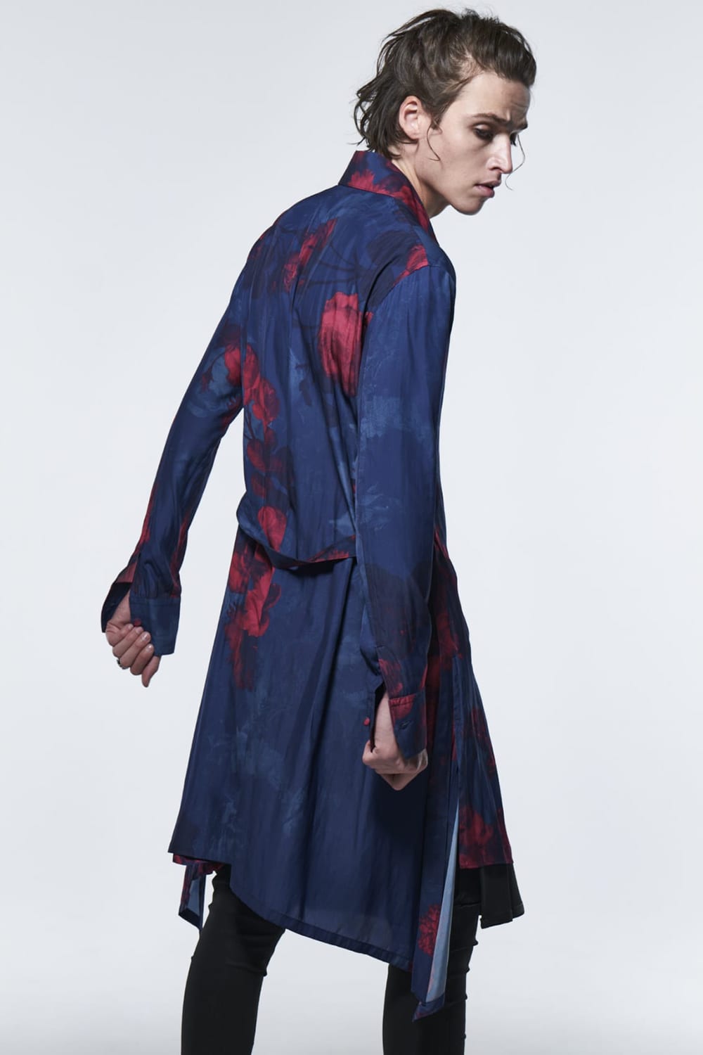 Flare Shirt Blue & Red