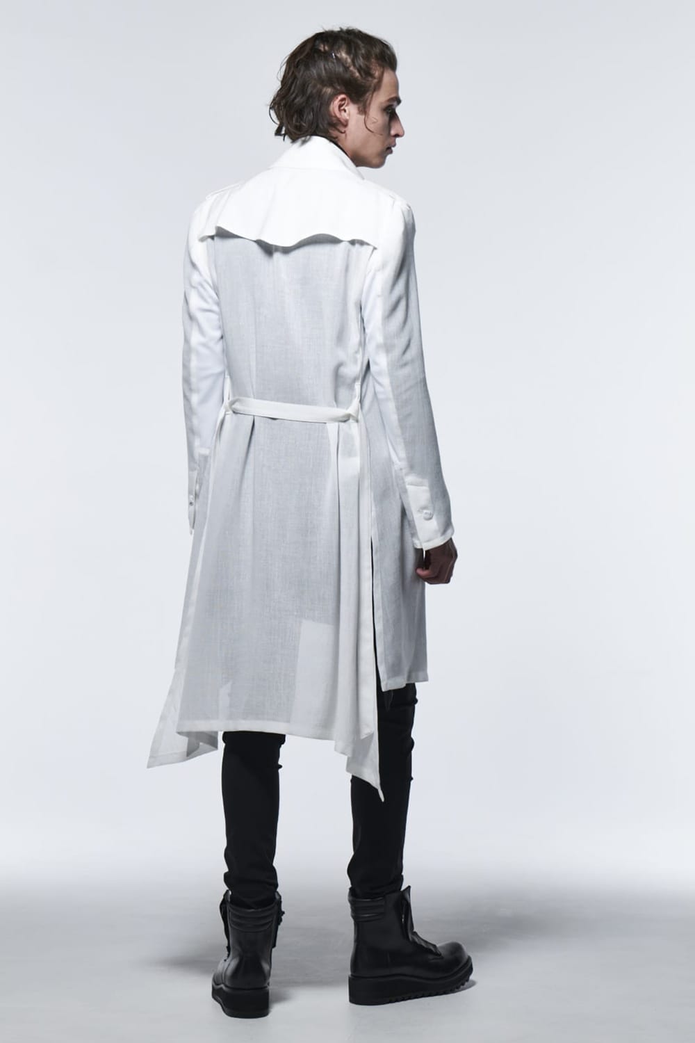 Uncon Single Trench Coat White