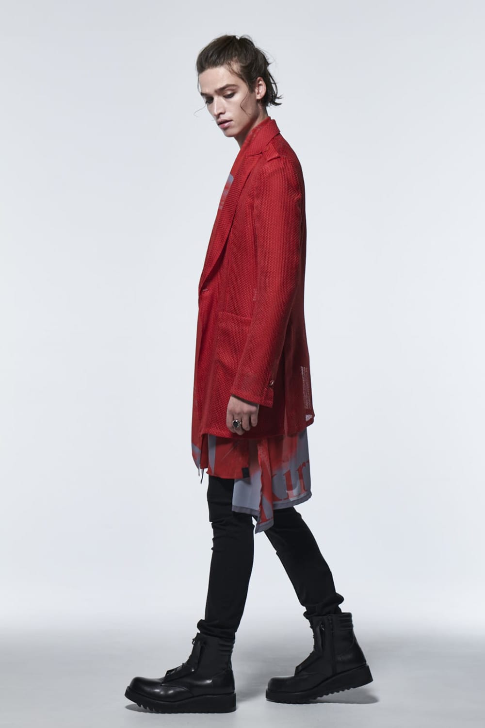 Uncon Peacked Jacket Red