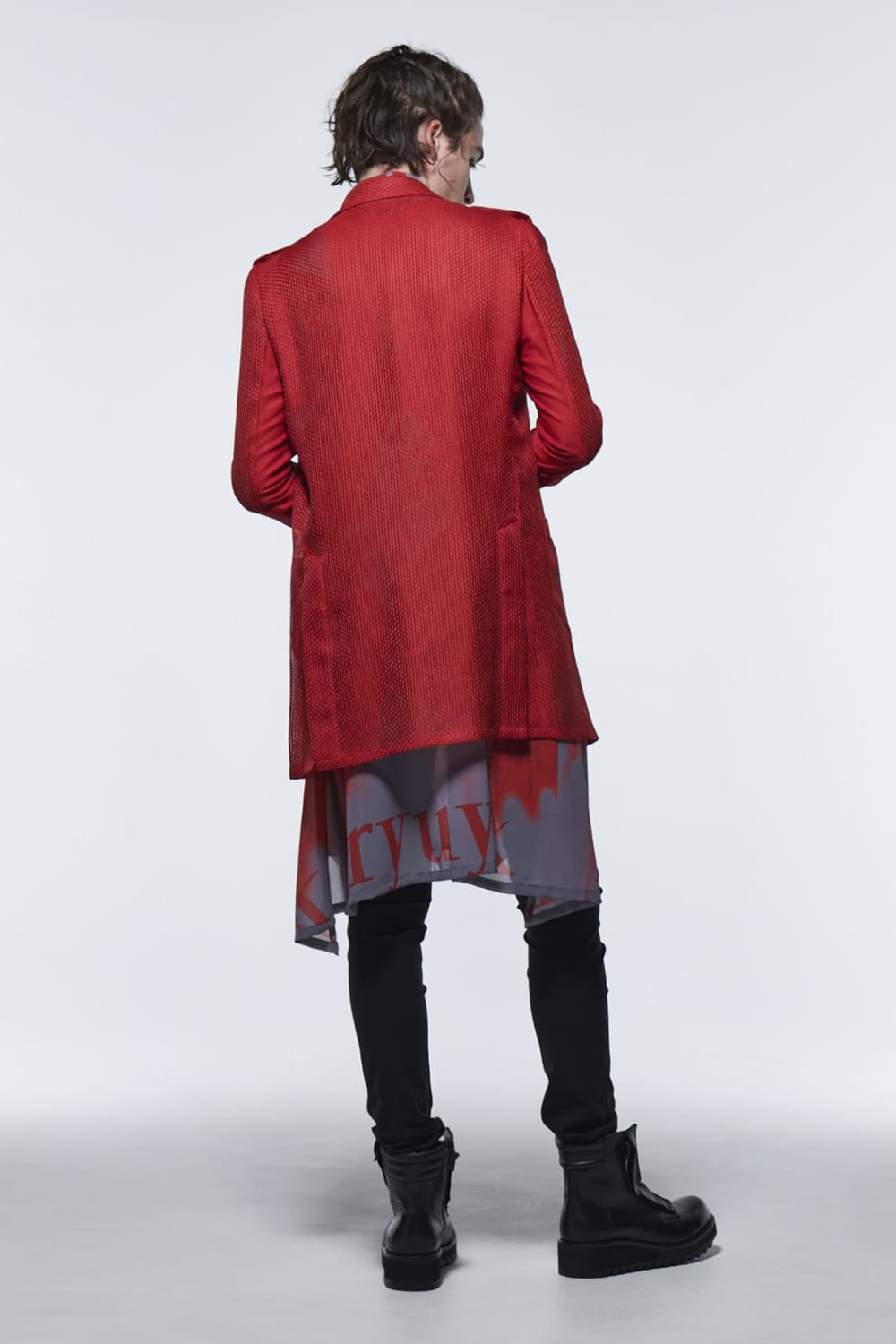 Uncon Peacked Jacket Red