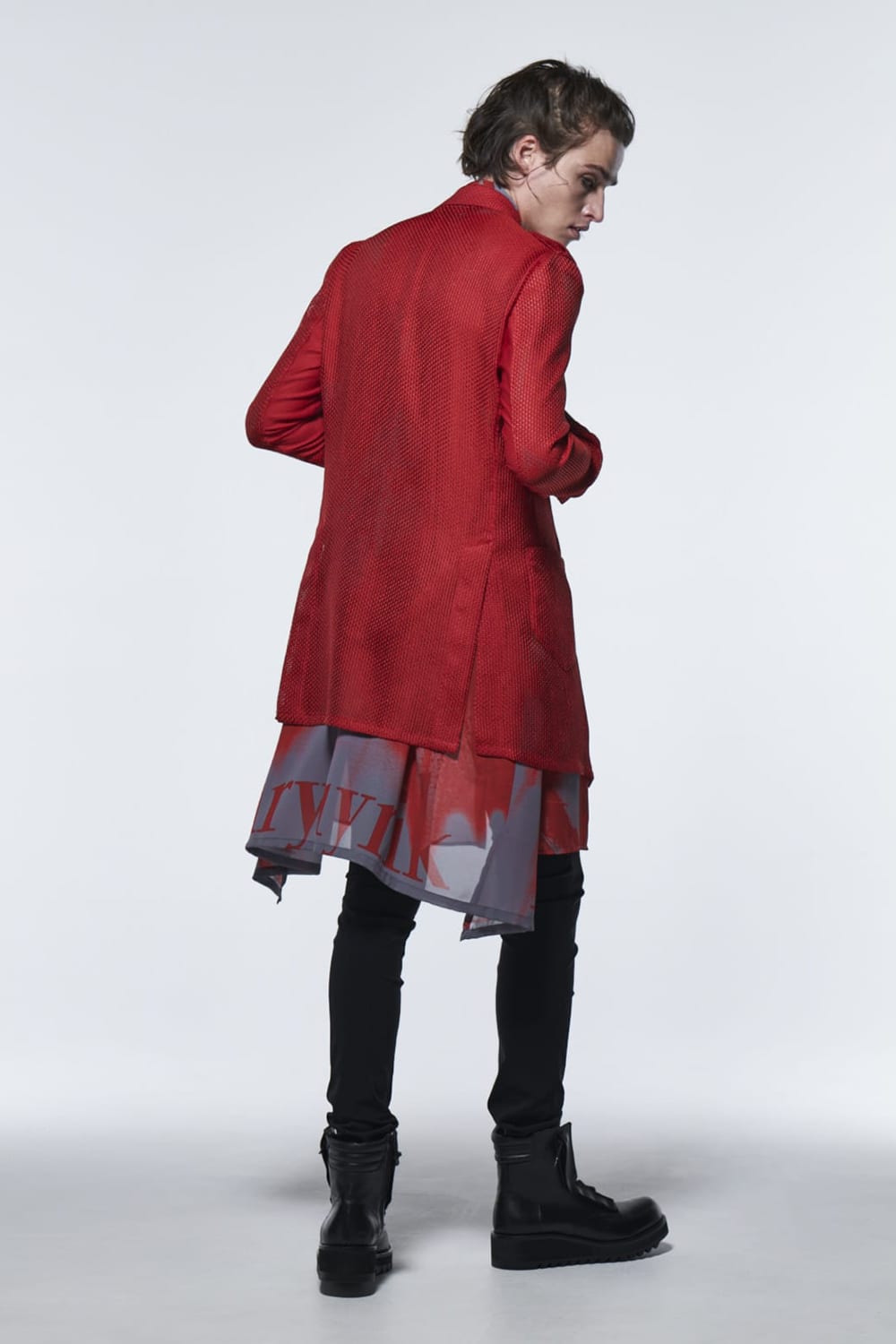 Uncon Peacked Jacket Red