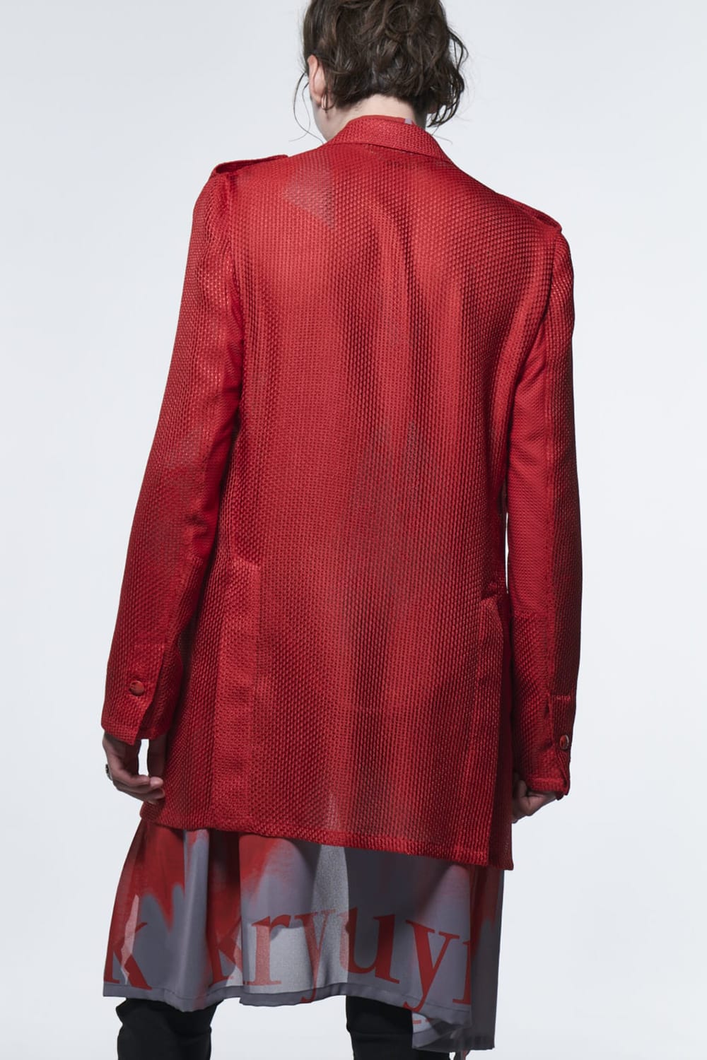 Uncon Peacked Jacket Red