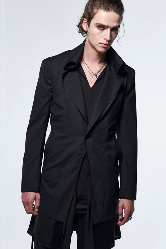 Flare Single Napoleon Jacket Black