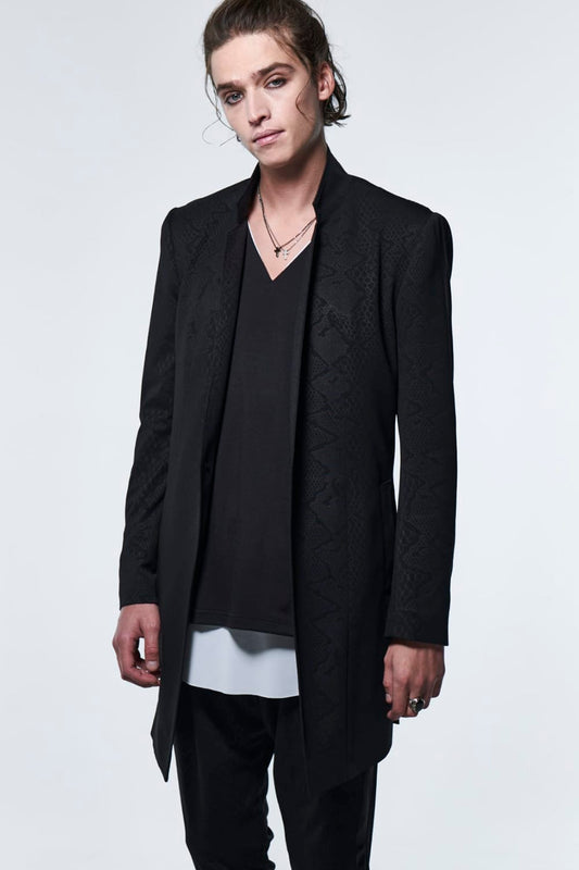 Stand Collar Long Jacket