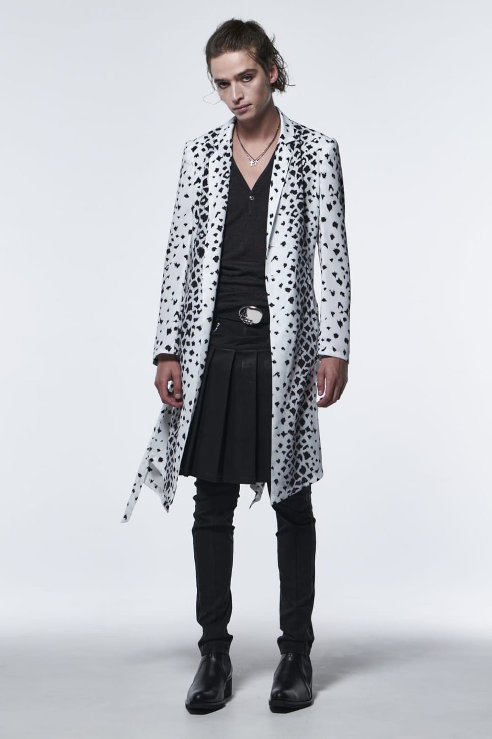 Flare Jacket White Leopard