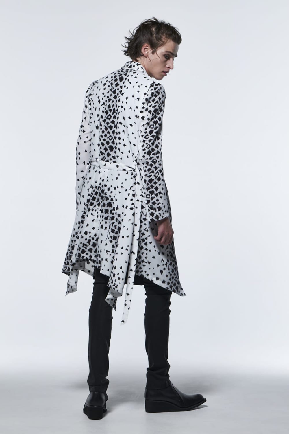 Flare Jacket White Leopard