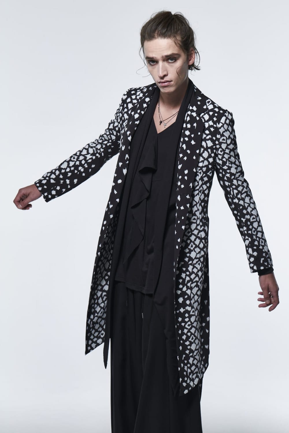 Flare Jacket Black Leopard