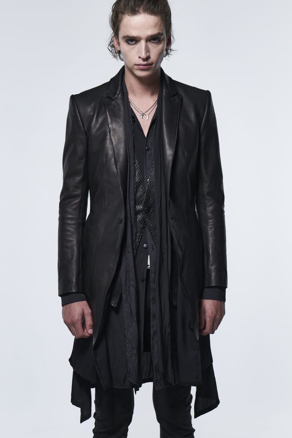 レイヤード レザージャケット