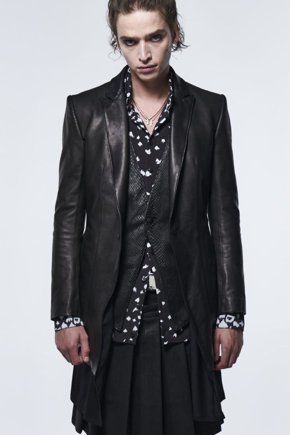 レイヤード レザージャケット