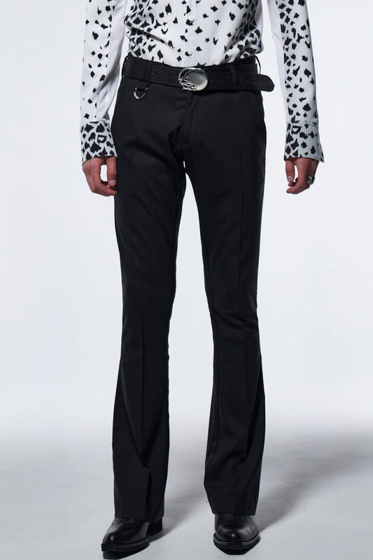 In Side TP Flare Slacks Black