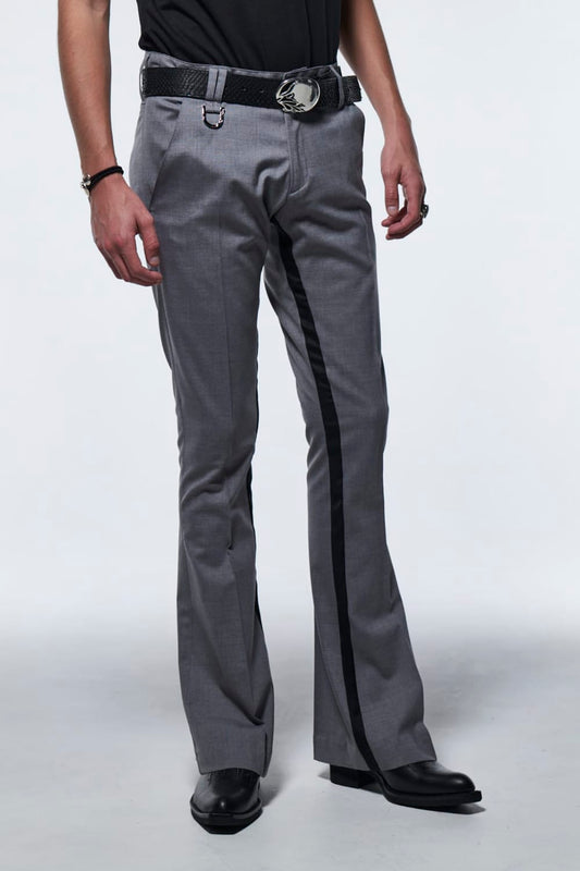 In Side TP Flare Slacks Light Gray