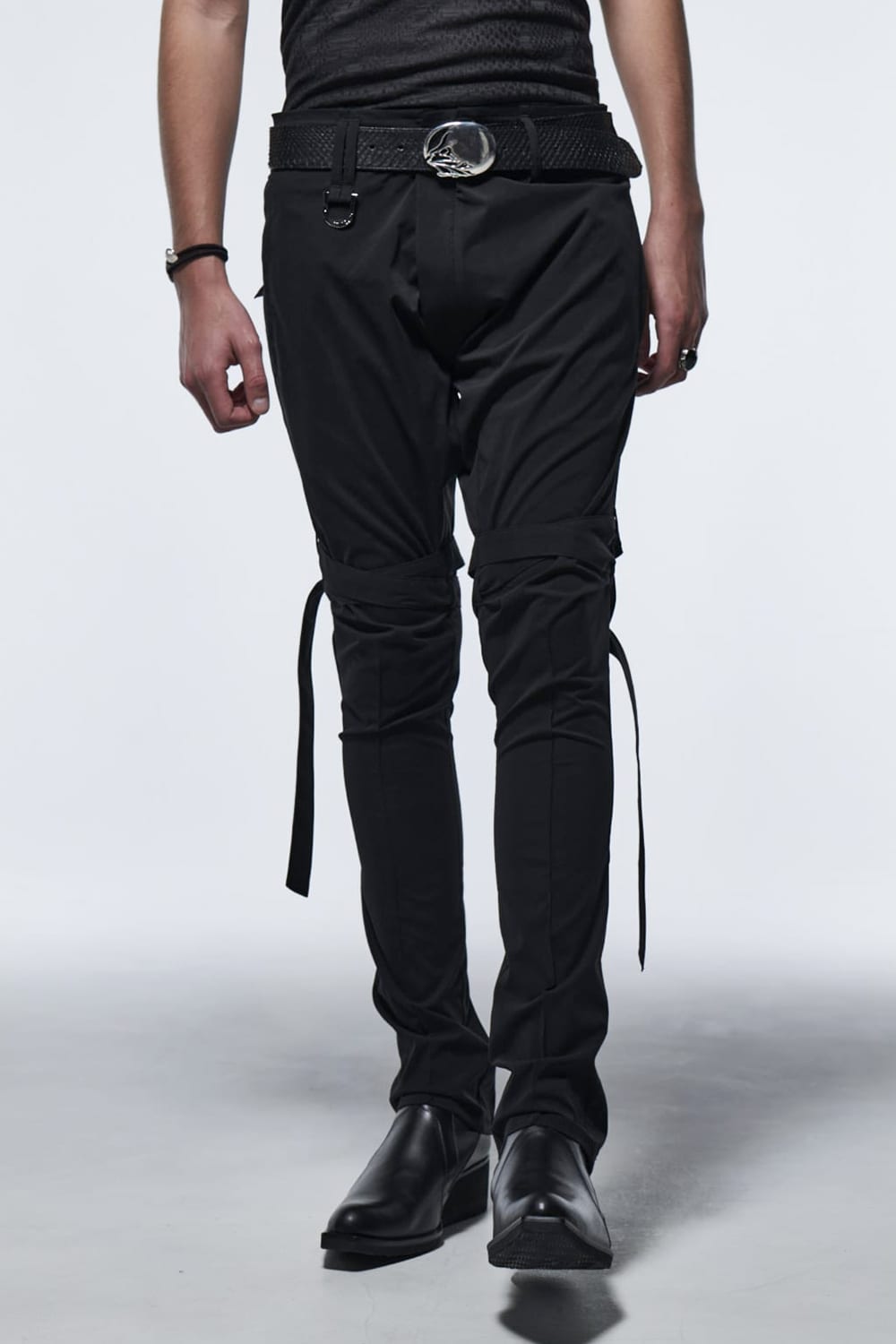 Zipp Bondage Pants Black