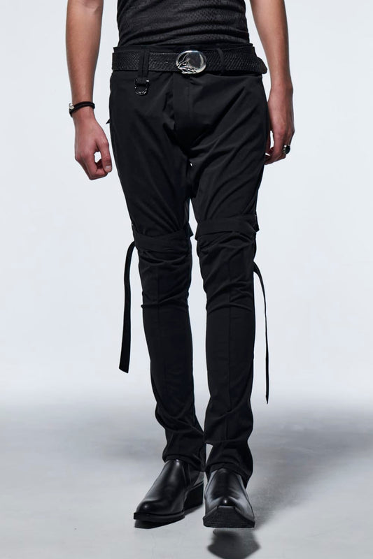 Zipp Bondage Pants Black