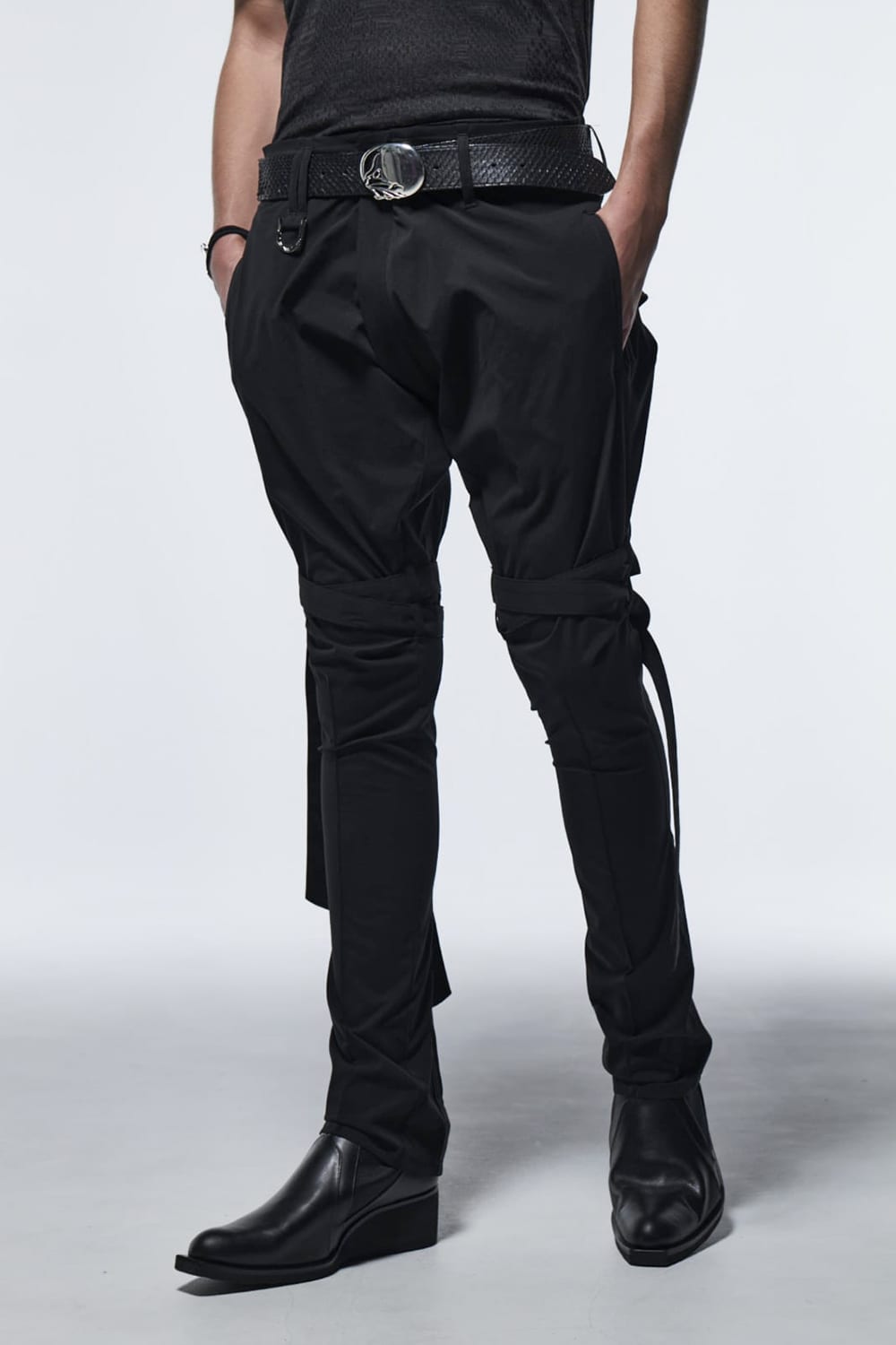 Zipp Bondage Pants Black