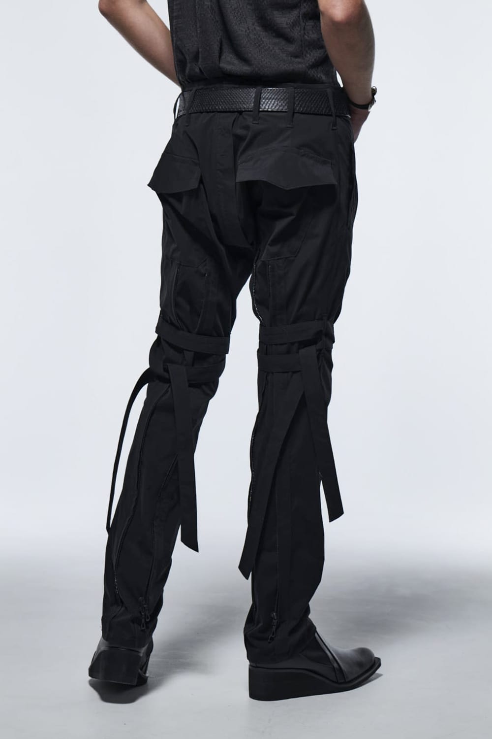 Zipp Bondage Pants Black