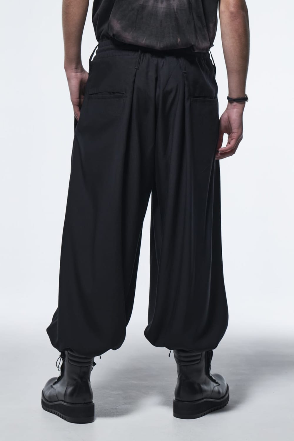 Sharring Wide Tuck Slacks