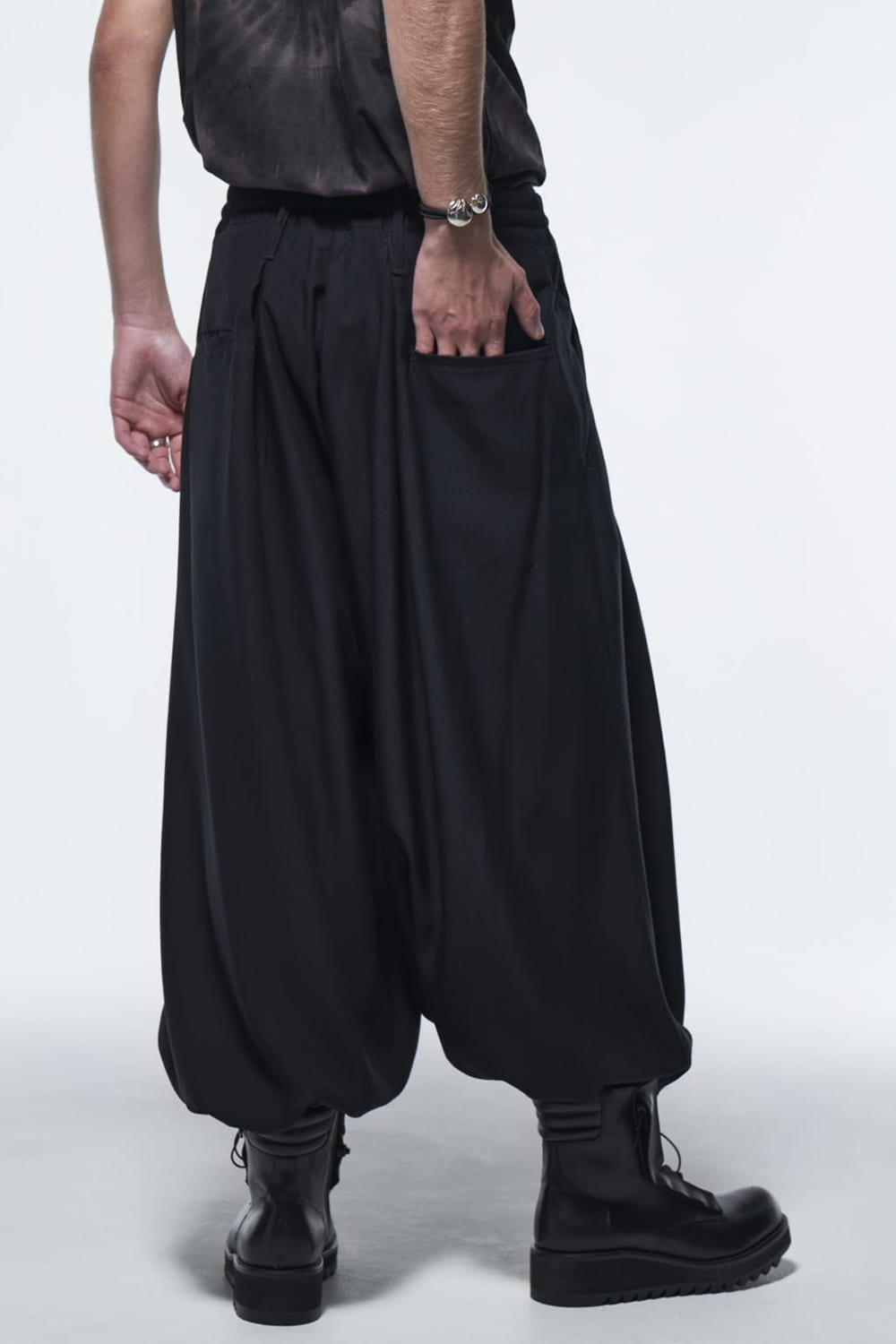 Sharring Wide Tuck Slacks