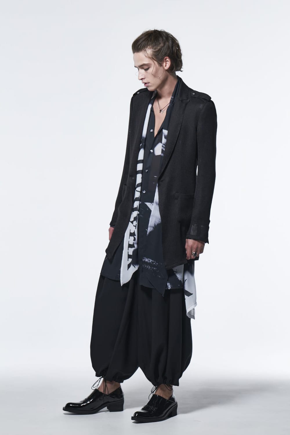 Sharring Wide Tuck Slacks