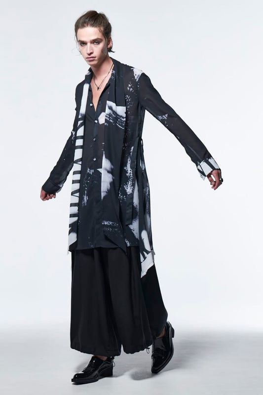 Sharring Wide Tuck Slacks