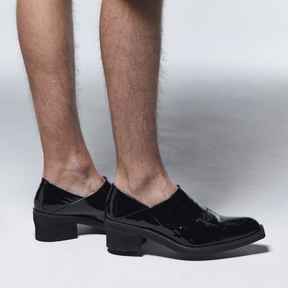 Enamel Embroidery Mules