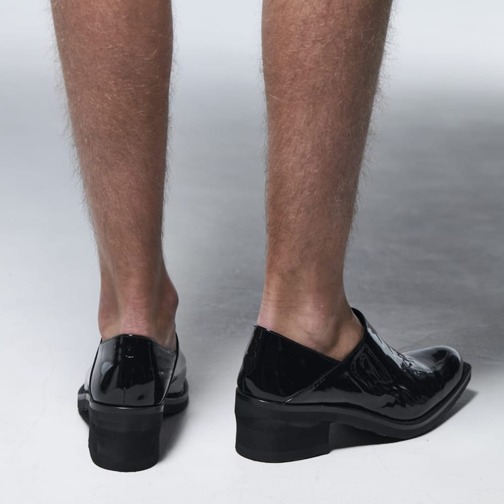 Enamel Embroidery Mules